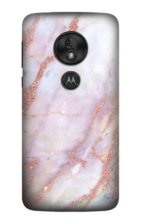 S3482 Soft Pink Marble Graphic Print Case Cover Custodia per Motorola Moto G7 Power