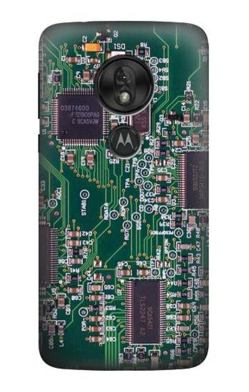 S3519 Electronics Circuit Board Graphic Case Cover Custodia per Motorola Moto G7 Power