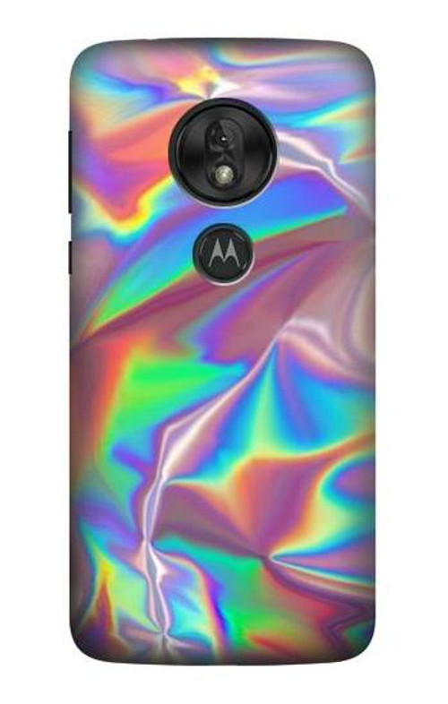 S3597 Holographic Photo Printed Case Cover Custodia per Motorola Moto G7 Power
