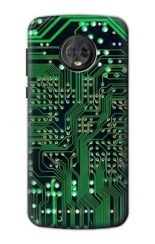 S3392 Electronics Board Circuit Graphic Case Cover Custodia per Motorola Moto G6