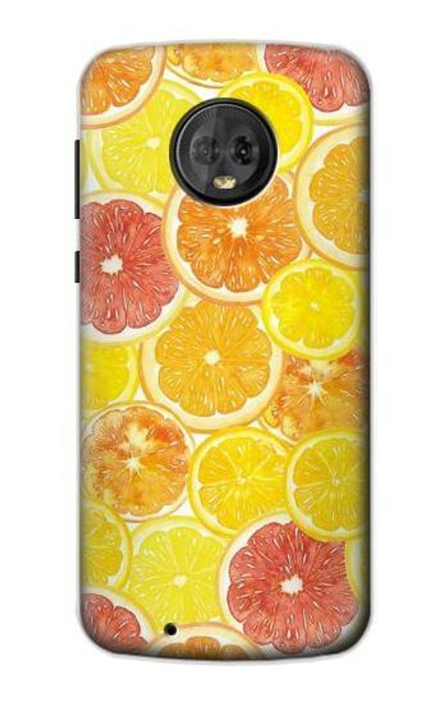 S3408 Lemon Case Cover Custodia per Motorola Moto G6