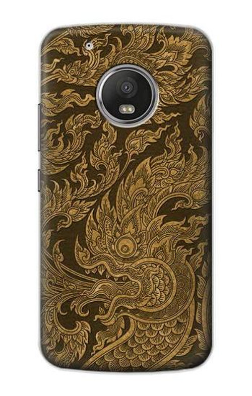 S3382 Thai Art Naga Case Cover Custodia per Motorola Moto G5 Plus