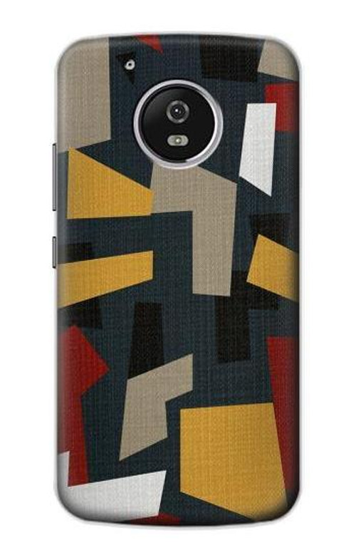 S3386 Abstract Fabric Texture Case Cover Custodia per Motorola Moto G5