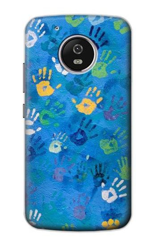 S3403 Hand Print Case Cover Custodia per Motorola Moto G5