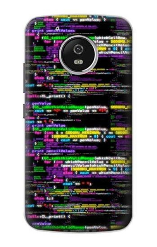 S3420 Coding Programmer Case Cover Custodia per Motorola Moto G5
