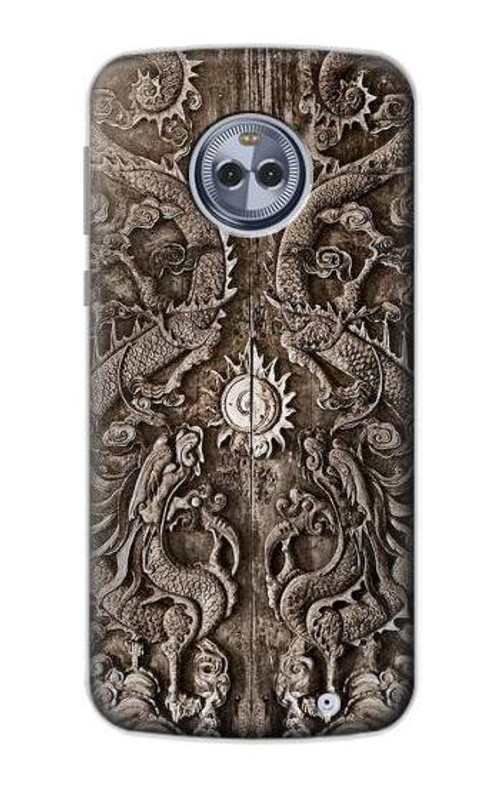 S3395 Dragon Door Case Cover Custodia per Motorola Moto X4