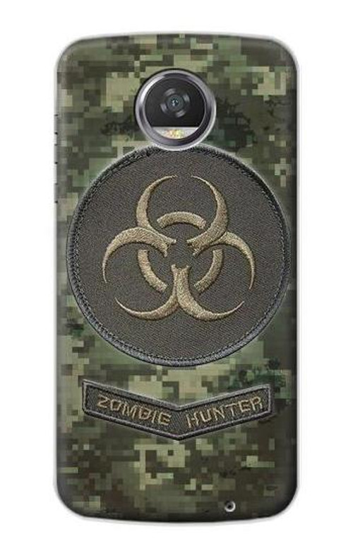 S3468 Biohazard Zombie Hunter Graphic Case Cover Custodia per Motorola Moto Z2 Play, Z2 Force