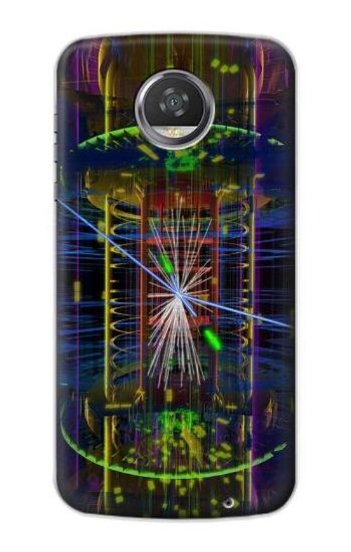 S3545 Quantum Particle Collision Case Cover Custodia per Motorola Moto Z2 Play, Z2 Force