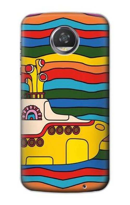 S3599 Hippie Submarine Case Cover Custodia per Motorola Moto Z2 Play, Z2 Force