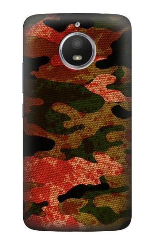 S3393 Camouflage Blood Splatter Case Cover Custodia per Motorola Moto E4 Plus