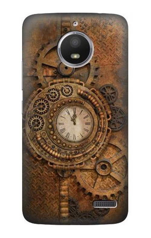 S3401 Clock Gear Streampunk Case Cover Custodia per Motorola Moto E4