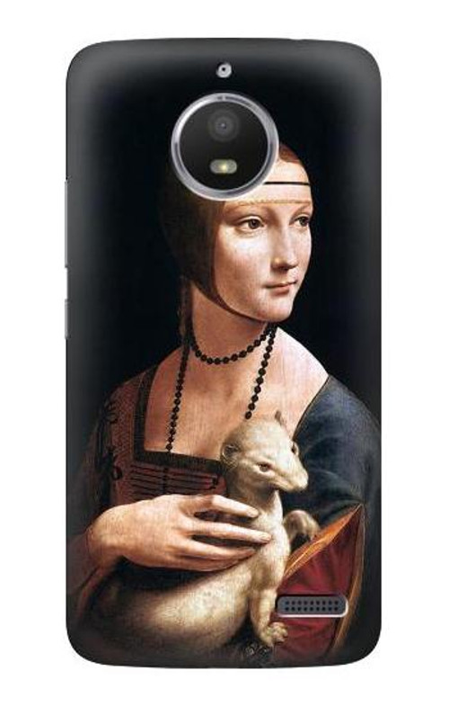 S3471 Lady Ermine Leonardo da Vinci Case Cover Custodia per Motorola Moto E4