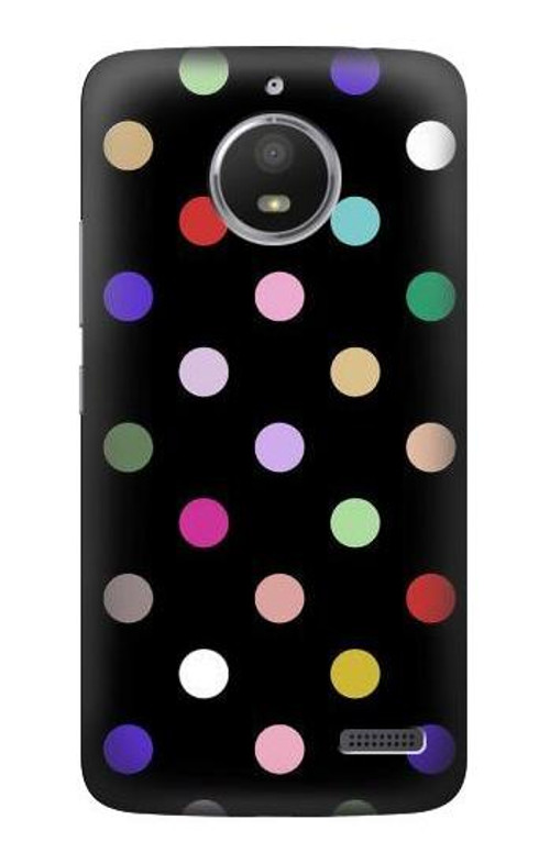 S3532 Colorful Polka Dot Case Cover Custodia per Motorola Moto E4