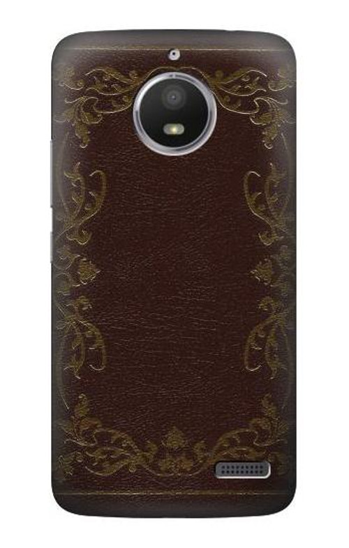 S3553 Vintage Book Cover Case Cover Custodia per Motorola Moto E4