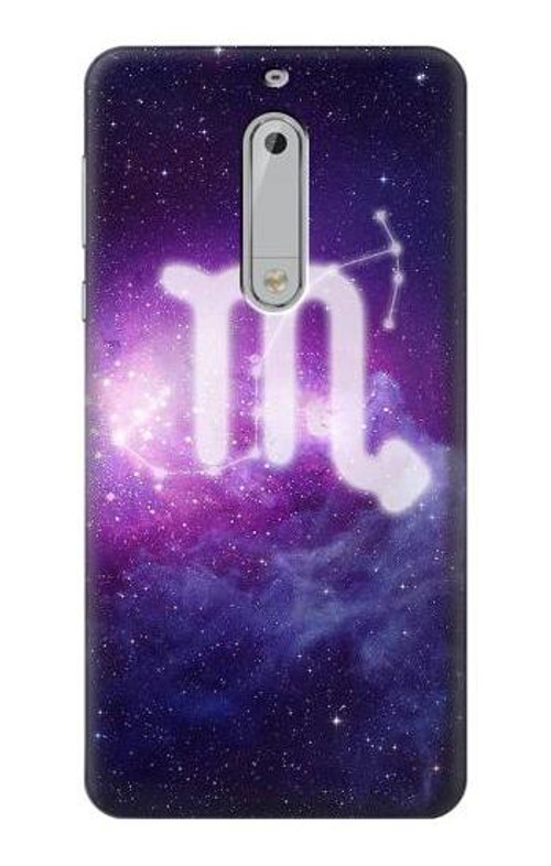 S3370 Zodiac Scorpio Case Cover Custodia per Nokia 5