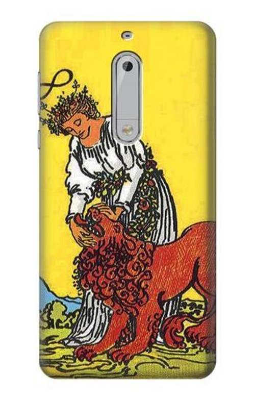 S3458 Strength Tarot Card Case Cover Custodia per Nokia 5