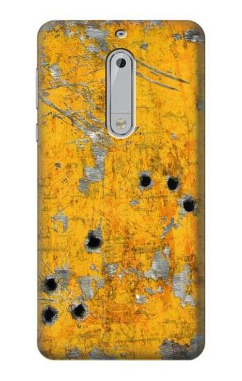 S3528 Bullet Rusting Yellow Metal Case Cover Custodia per Nokia 5