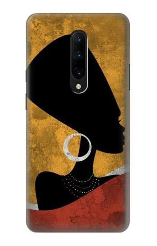 S3453 African Queen Nefertiti Silhouette Case Cover Custodia per OnePlus 7 Pro