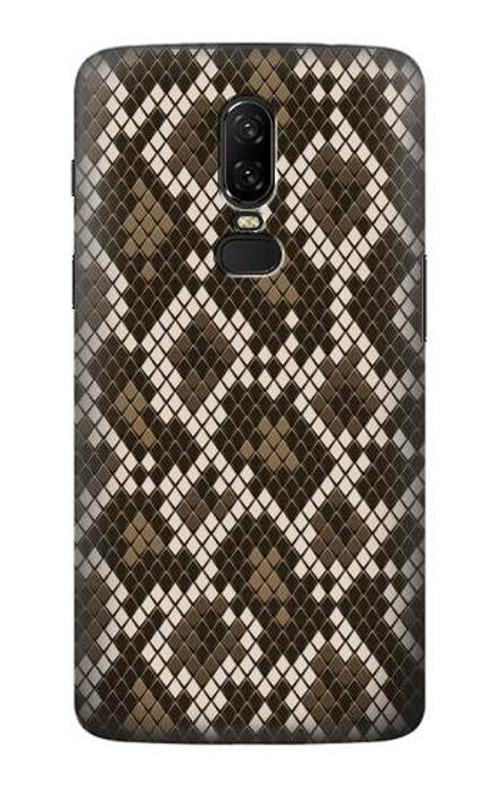 S3389 Seamless Snake Skin Pattern Graphic Case Cover Custodia per OnePlus 6