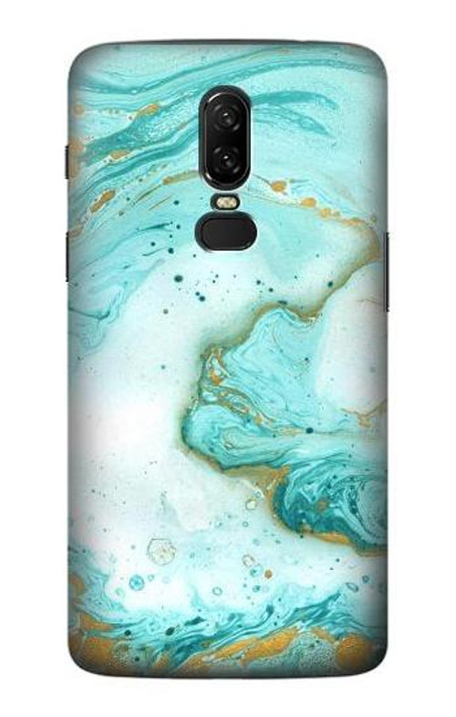 S3399 Green Marble Graphic Print Case Cover Custodia per OnePlus 6