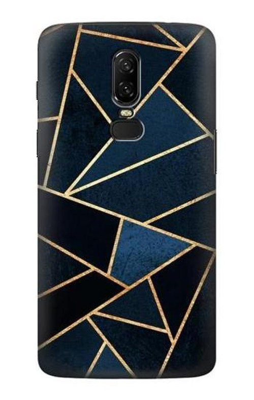 S3479 Navy Blue Graphic Art Case Cover Custodia per OnePlus 6