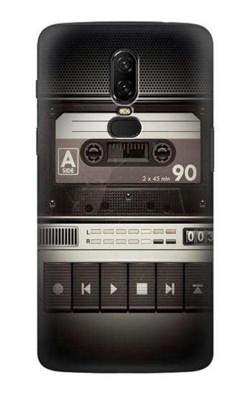 S3501 Vintage Cassette Player Case Cover Custodia per OnePlus 6