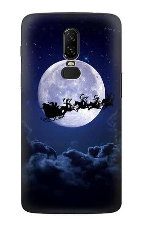 S3508 Xmas Santa Moon Case Cover Custodia per OnePlus 6