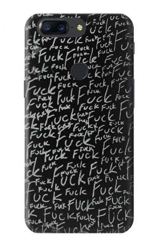 S3478 Funny Words Blackboard Case Cover Custodia per OnePlus 5T