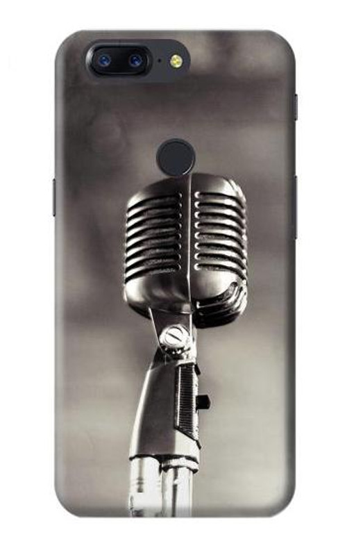 S3495 Vintage Microphone Case Cover Custodia per OnePlus 5T