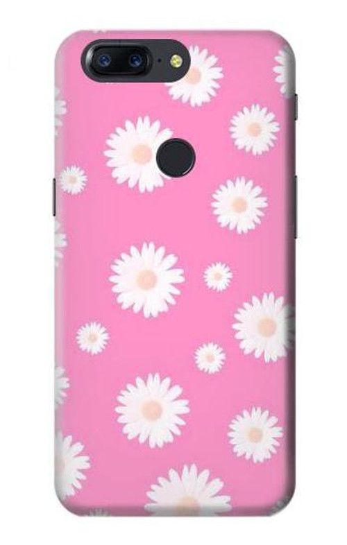 S3500 Pink Floral Pattern Case Cover Custodia per OnePlus 5T