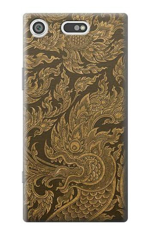 S3382 Thai Art Naga Case Cover Custodia per Sony Xperia XZ1