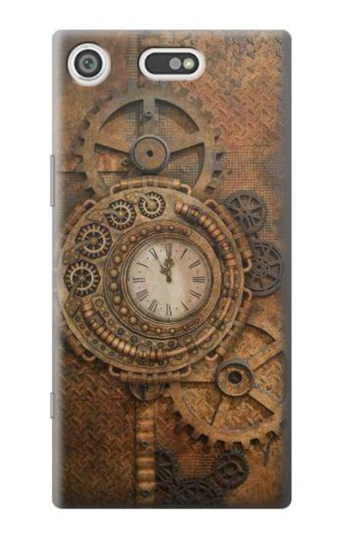 S3401 Clock Gear Streampunk Case Cover Custodia per Sony Xperia XZ1