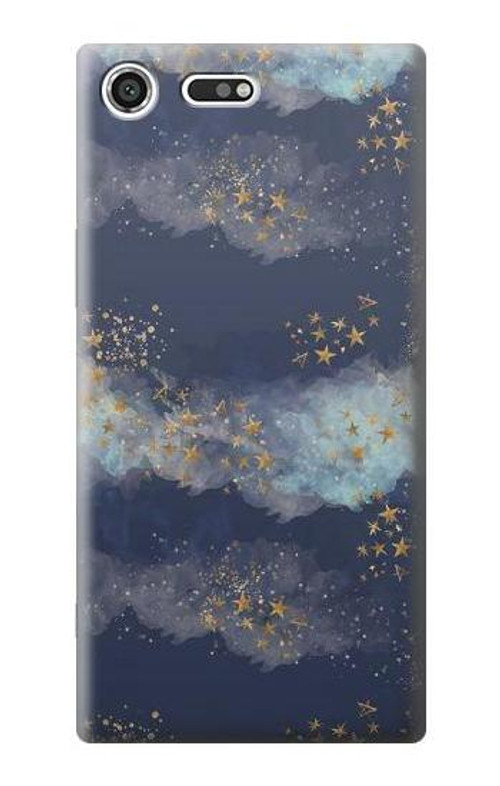 S3364 Gold Star Sky Case Cover Custodia per Sony Xperia XZ Premium