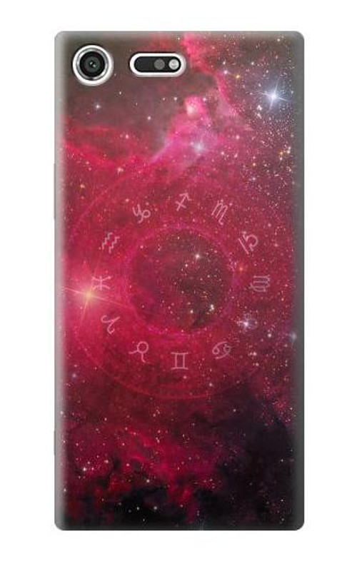 S3368 Zodiac Red Galaxy Case Cover Custodia per Sony Xperia XZ Premium