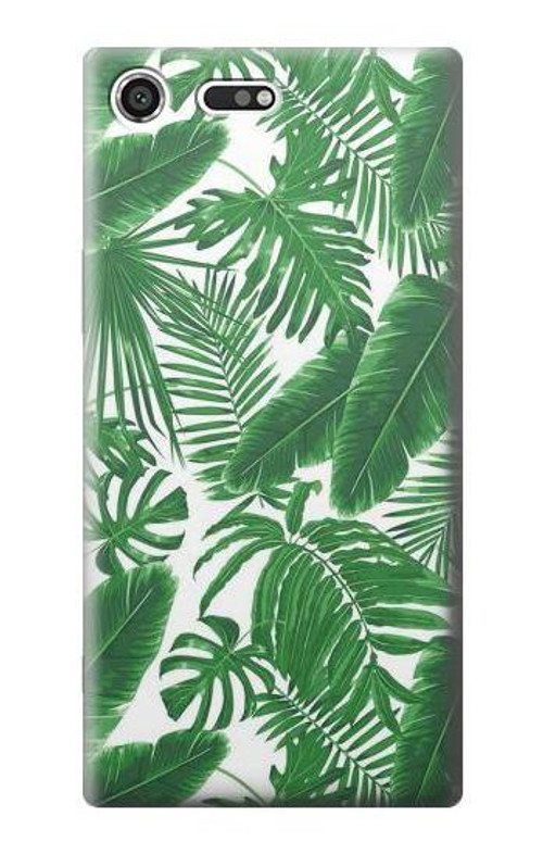 S3457 Paper Palm Monstera Case Cover Custodia per Sony Xperia XZ Premium