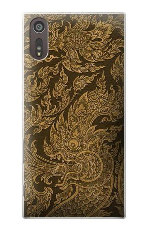 S3382 Thai Art Naga Case Cover Custodia per Sony Xperia XZ