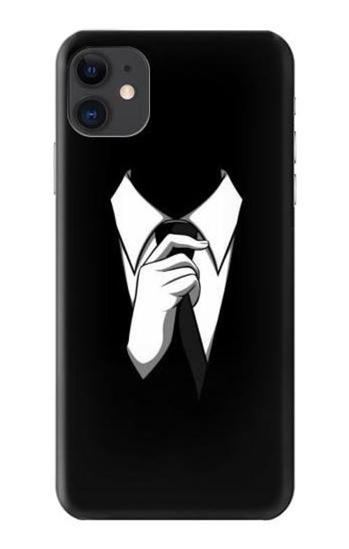 S1591 Anonymous Man in Black Suit Case Cover Custodia per iPhone 11