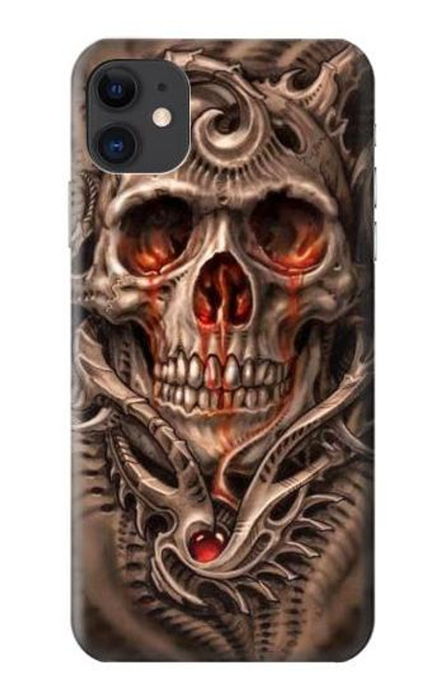 S1675 Skull Blood Tattoo Case Cover Custodia per iPhone 11