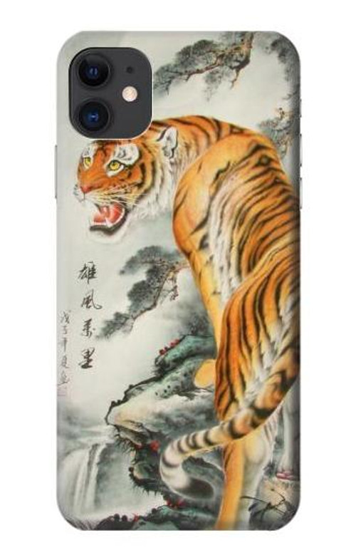 S1934 Chinese Tiger Painting Case Cover Custodia per iPhone 11