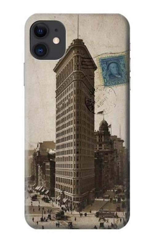 S2832 New York 1903 Flatiron Building Postcard Case Cover Custodia per iPhone 11
