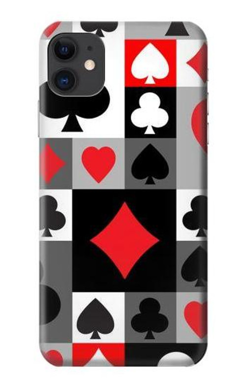 S3463 Poker Card Suit Case Cover Custodia per iPhone 11