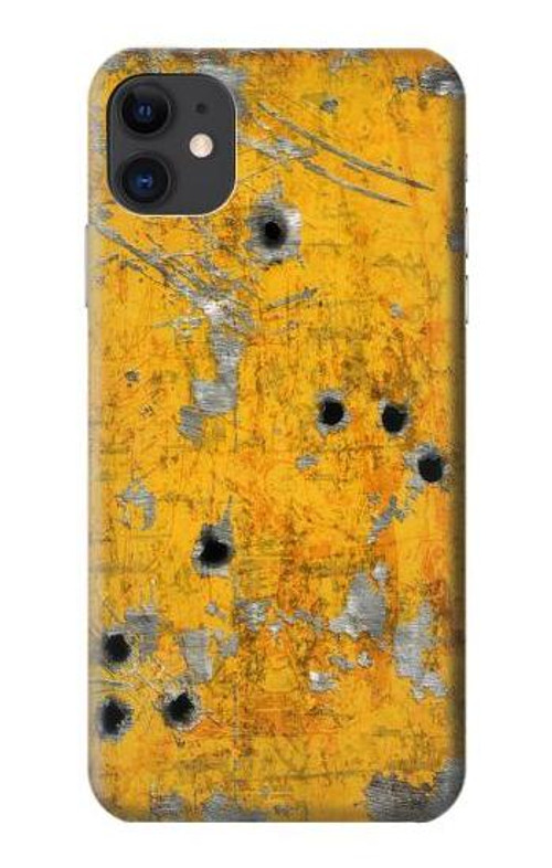 S3528 Bullet Rusting Yellow Metal Case Cover Custodia per iPhone 11
