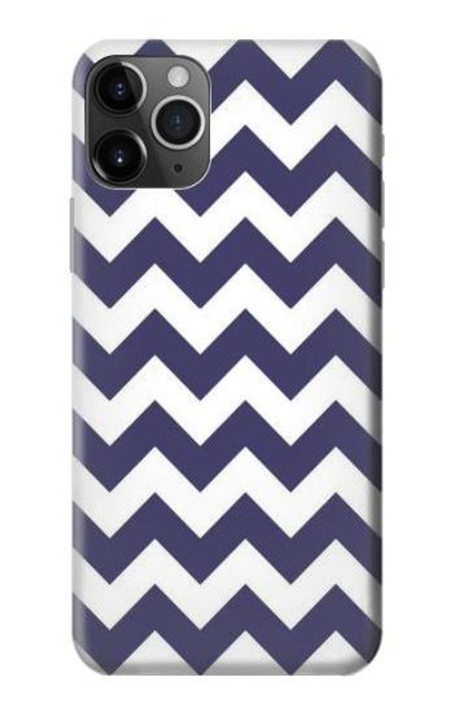 S2345 Navy Blue Shavron Zig Zag Pattern Case Cover Custodia per iPhone 11 Pro