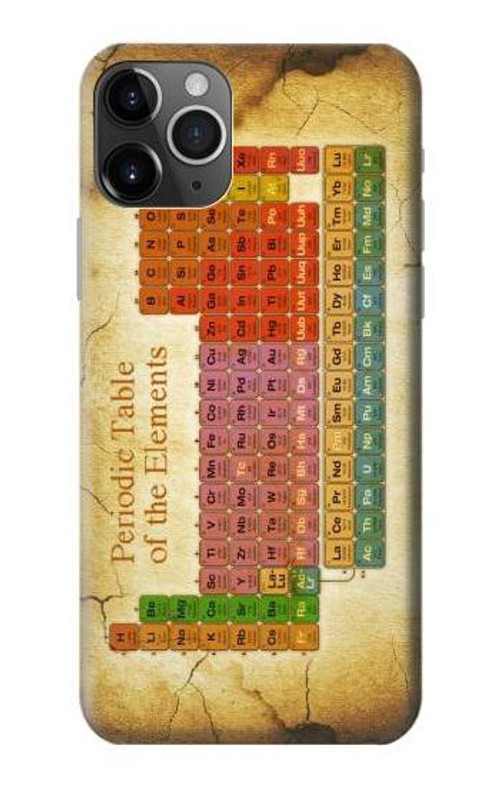 S2934 Vintage Periodic Table of Elements Case Cover Custodia per iPhone 11 Pro