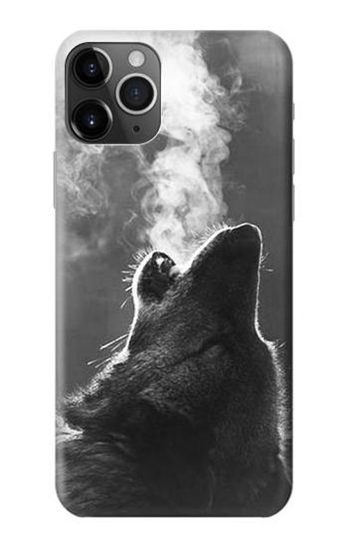 S3505 Wolf Howling Case Cover Custodia per iPhone 11 Pro