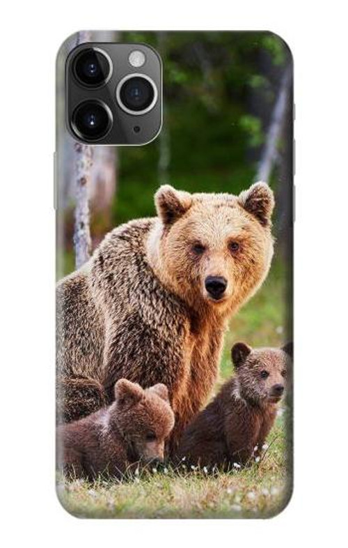 S3558 Bear Family Case Cover Custodia per iPhone 11 Pro