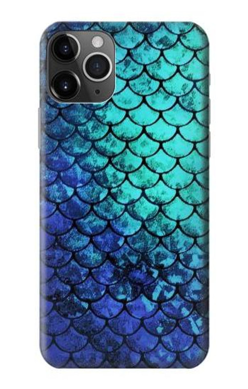 S3047 Green Mermaid Fish Scale Case Cover Custodia per iPhone 11 Pro Max