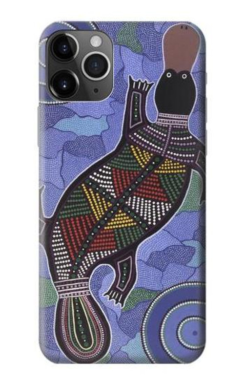 S3387 Platypus Australian Aboriginal Art Case Cover Custodia per iPhone 11 Pro Max