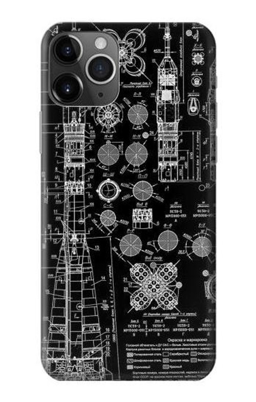 S3436 Apollo Blue Print Case Cover Custodia per iPhone 11 Pro Max