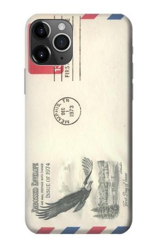 S3551 Vintage Airmail Envelope Art Case Cover Custodia per iPhone 11 Pro Max